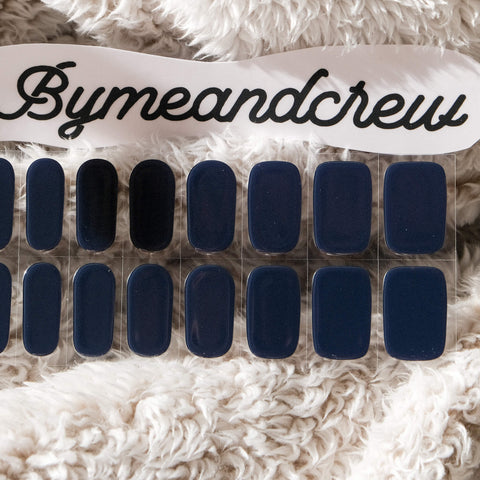 Midnight Blue Semi Cured Gel Nail Stickers