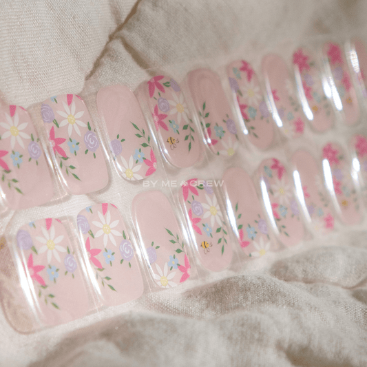 Gentle Florals DIY Semi Cured Gel Nail Stickers