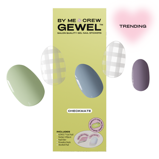 Checkmate DIY Semi Cured Gel Nail Stickers ByMeAndCrew