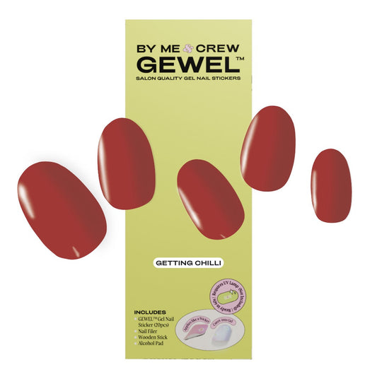 Getting Chilli DIY Semi Cured Gel Nail Stickers By Me and Crew