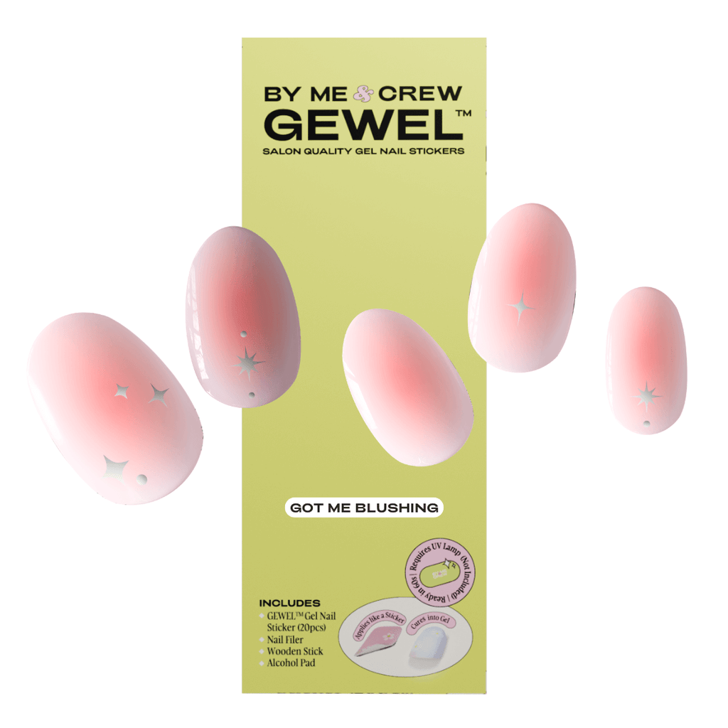 Got Me Blushing DIY Semi Cured Gel Nail Stickers
