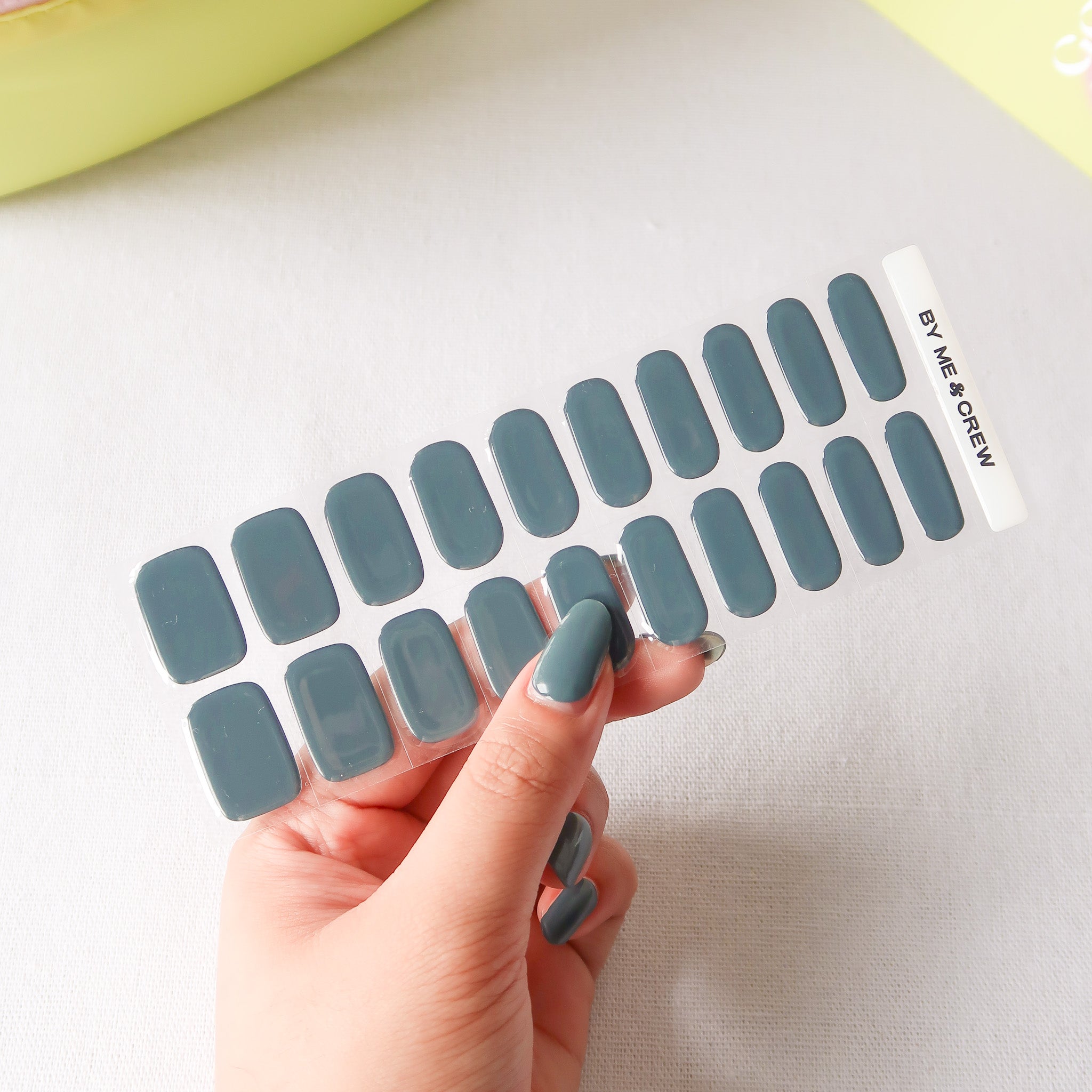 Muted Blue DIY Semi Cured Gel Nail Stickers