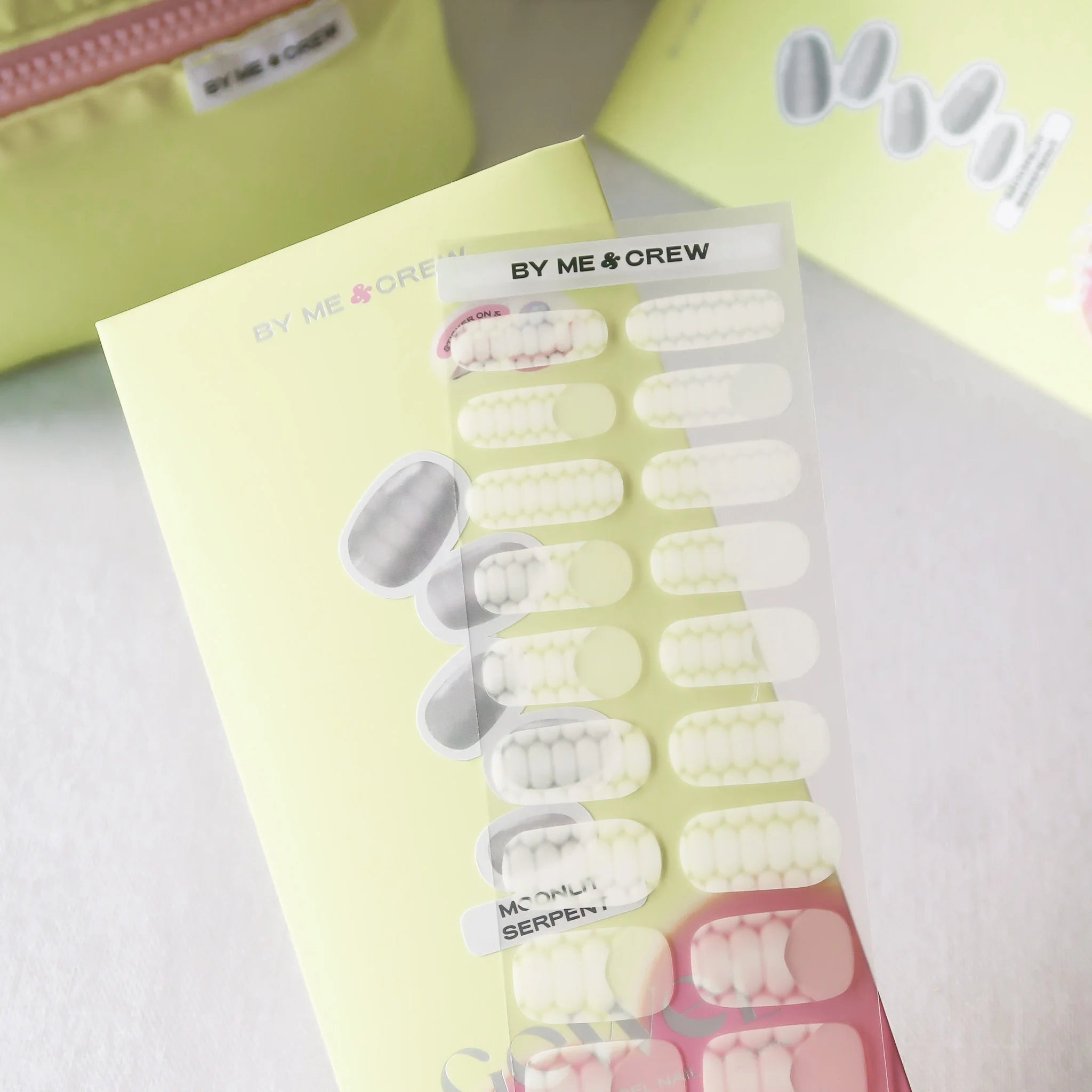 Moonlit Serpent DIY Semi Cured Gel Nail Stickers