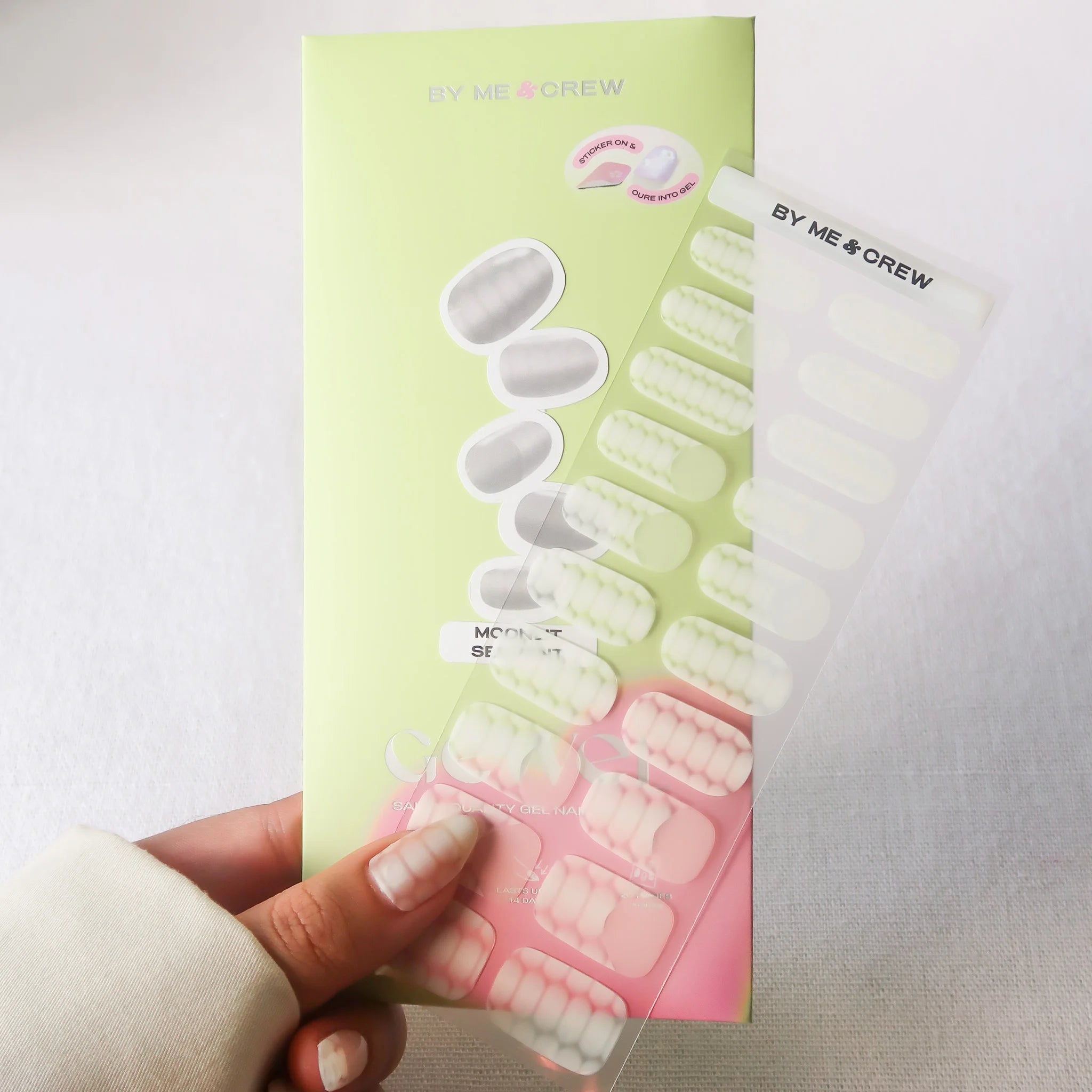 Moonlit Serpent DIY Semi Cured Gel Nail Stickers