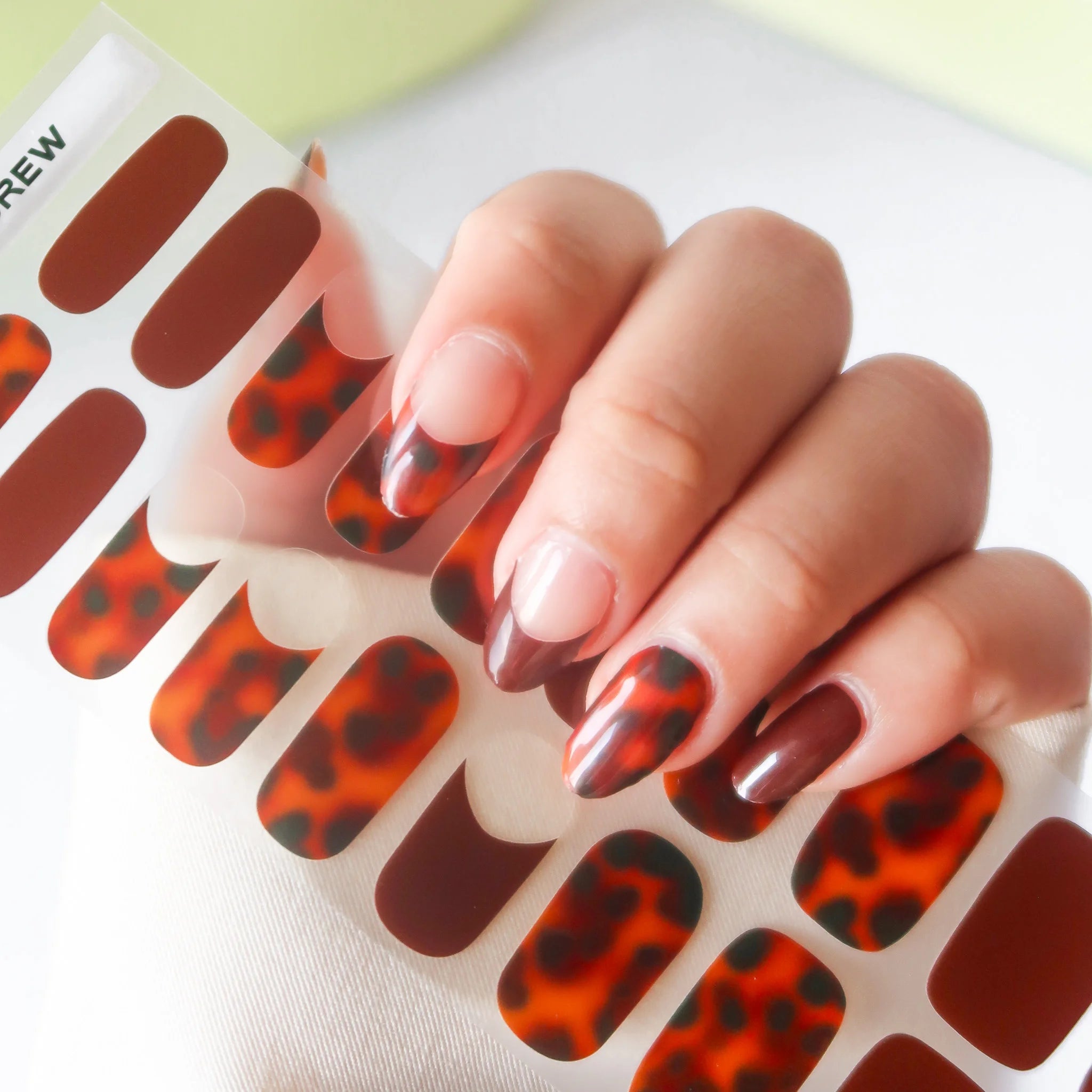 Wild Leopard DIY Semi Cured Gel Nail Stickers