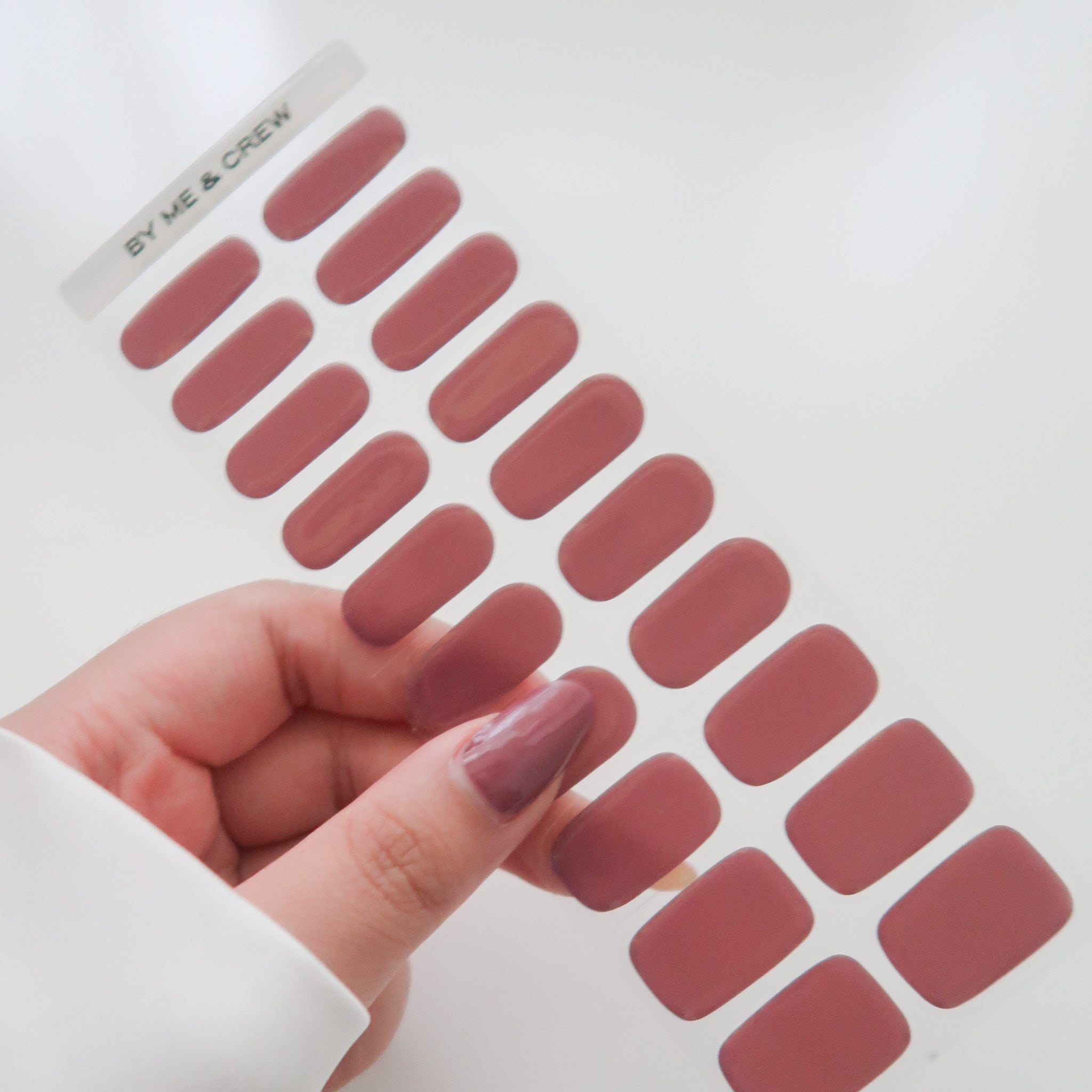 On The Mauve DIY Semi Cured Gel Nail Stickers