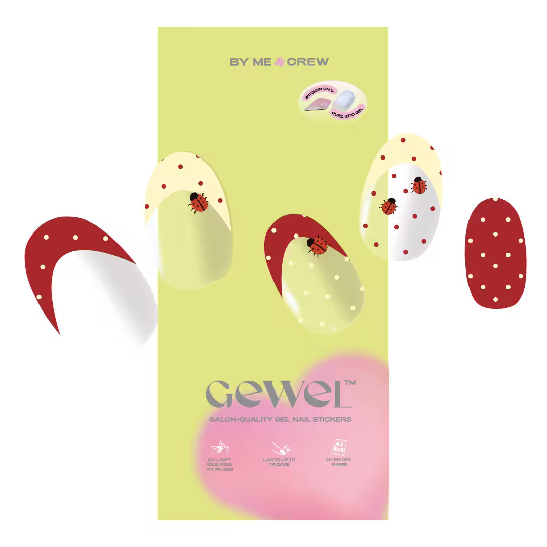 Love Bug GEWEL™ Semi Cured Gel Nail Stickers