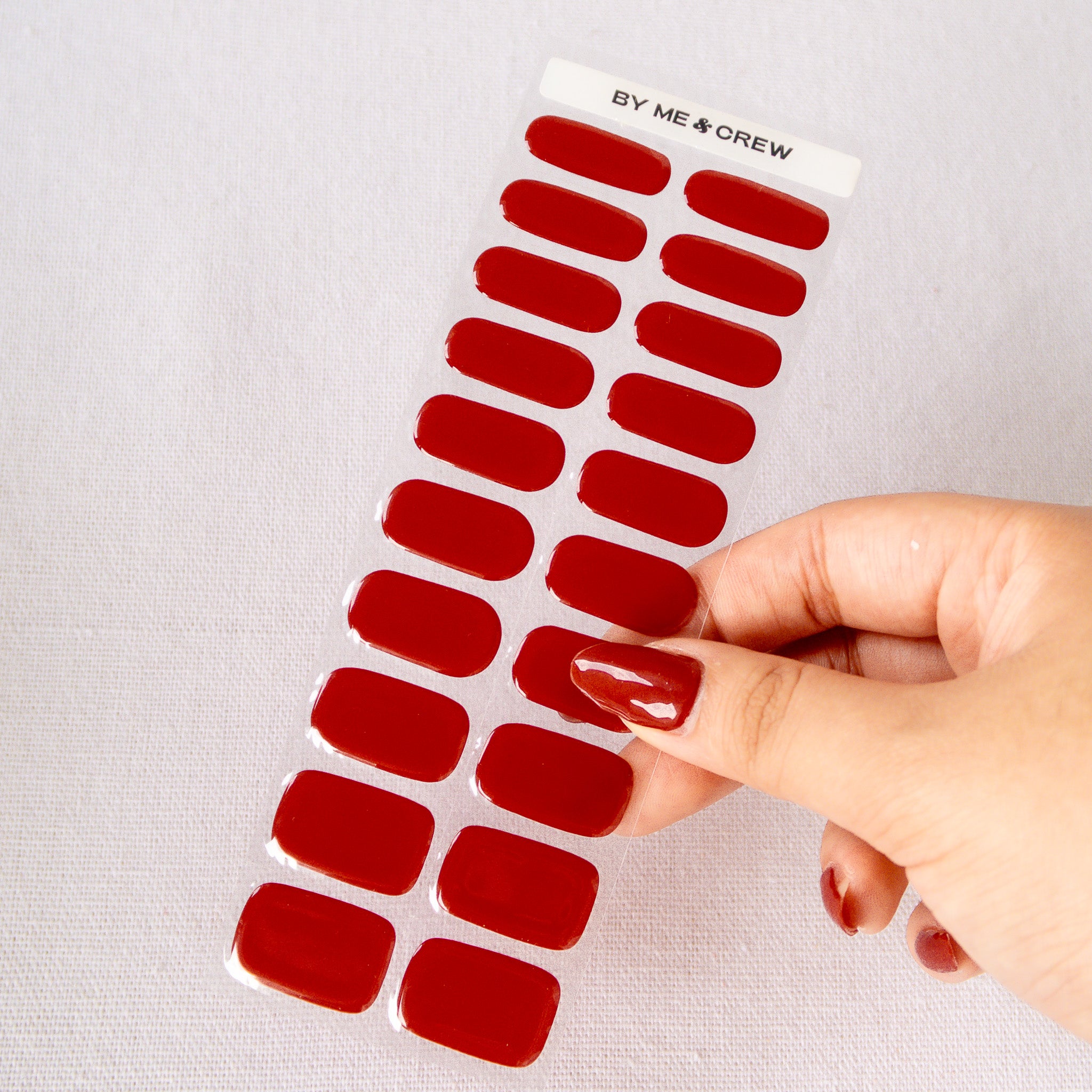 Muted Cherry DIY Semi Cured Gel Nail Stickers