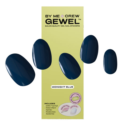 Midnight Blue DIY Semi Cured Gel Nail Stickers