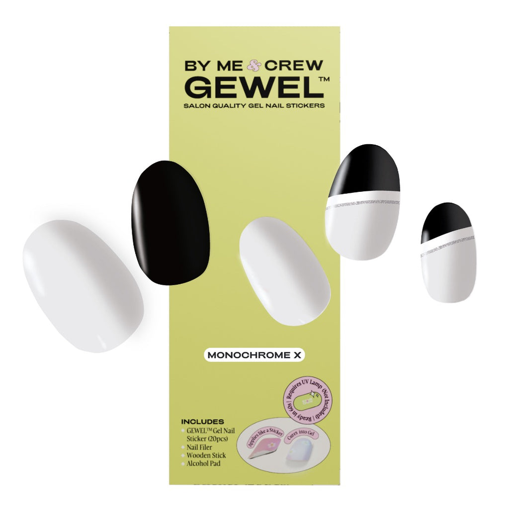 Monochrome X DIY Semi Cured Gel Nail Stickers