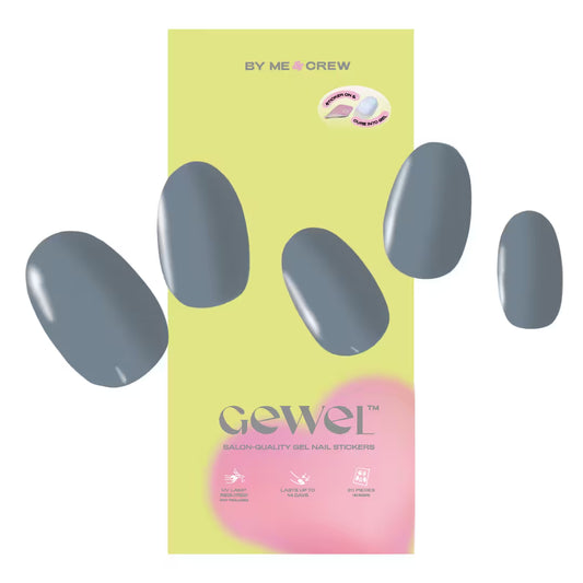 Muted Blue DIY Semi Cured Gel Nail Stickers