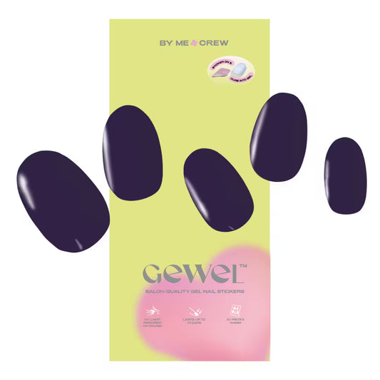 Muted Midnight Indigo DIY Semi Cured Gel Nail Stickers