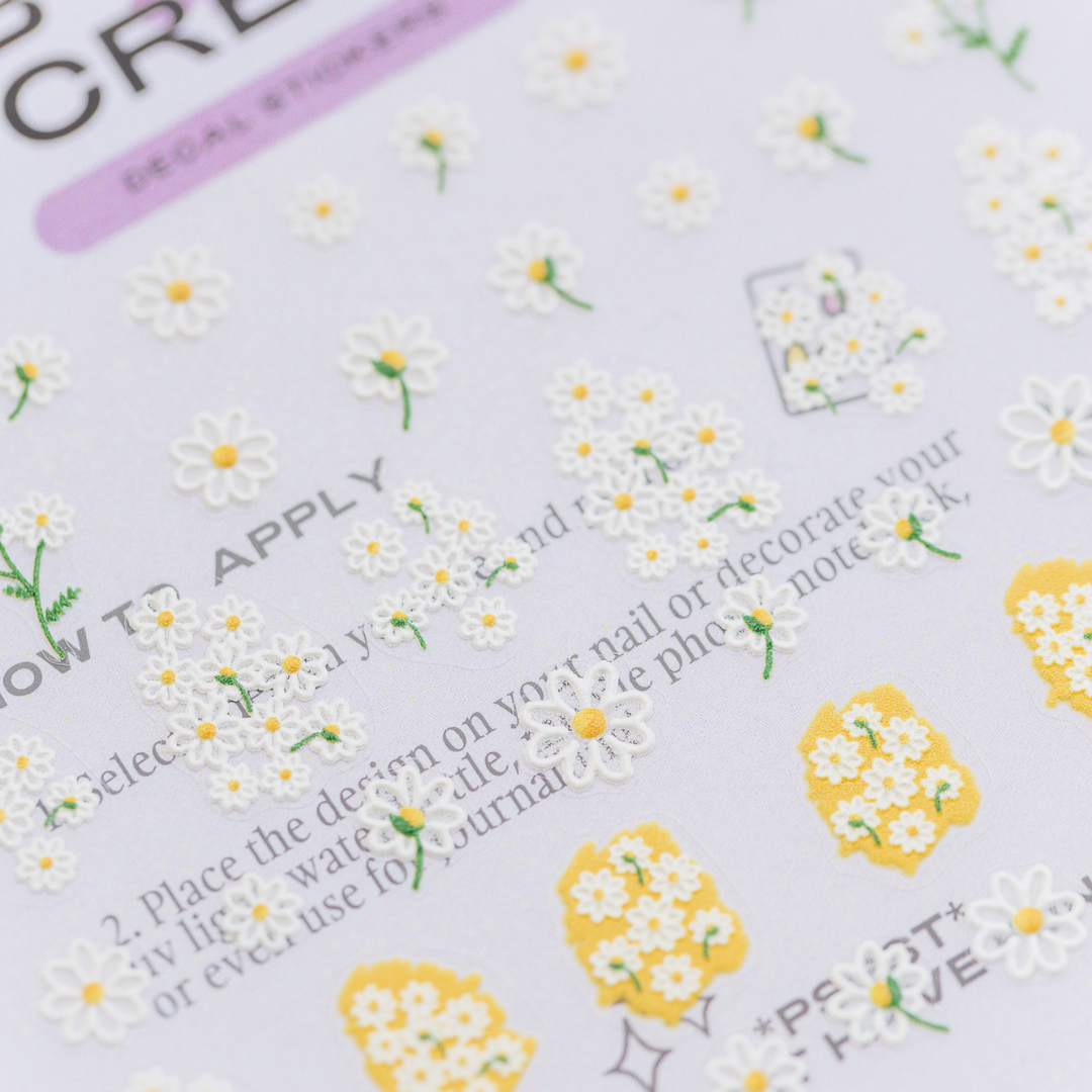 Flower Garden Nail Decal Sheet