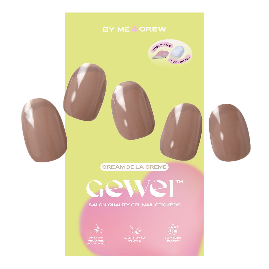 Pain Au Chocolat DIY Semi Cured Gel Nail Stickers (32pcs)