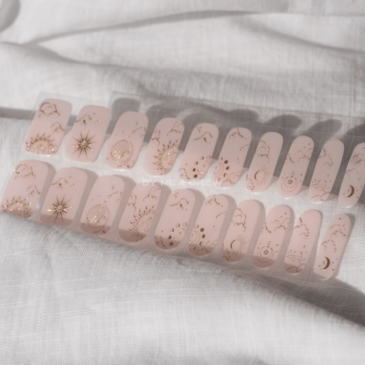 Celestia Pink DIY Semi Cured Gel Nail Stickers