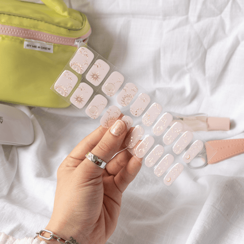 Celestia Pink DIY Semi Cured Gel Nail Stickers