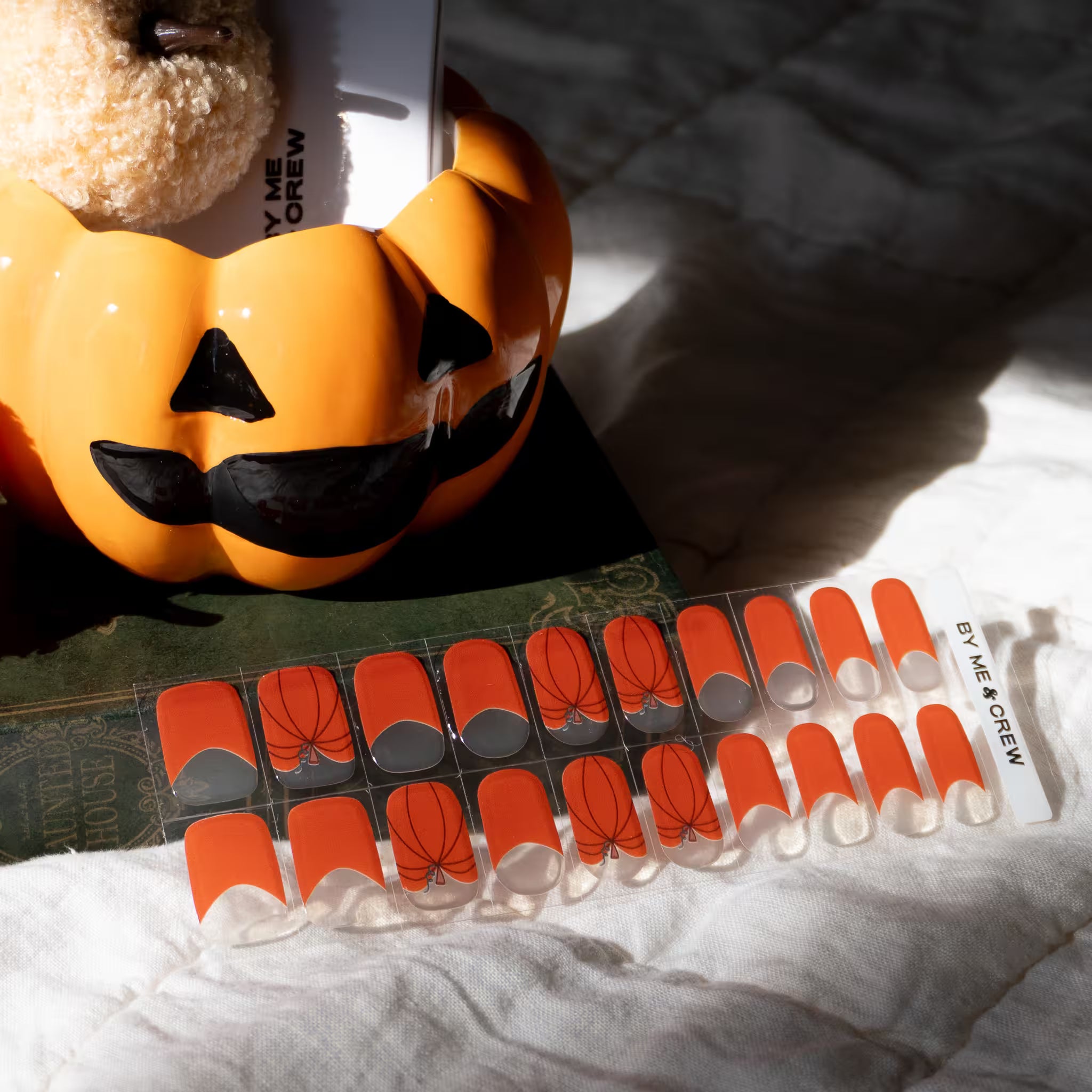 Pumpkin Pie DIY Semi Cured Gel Nail Stickers-7