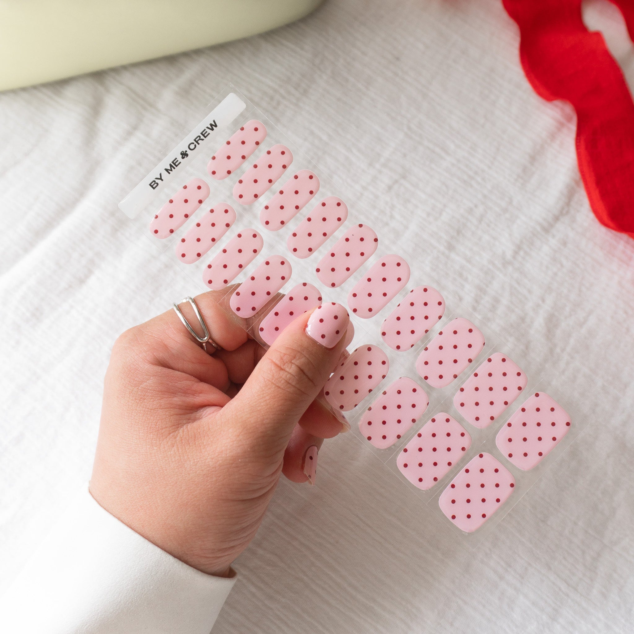 Royal Pink Flush DIY Semi Cured Gel Nail Stickers-6