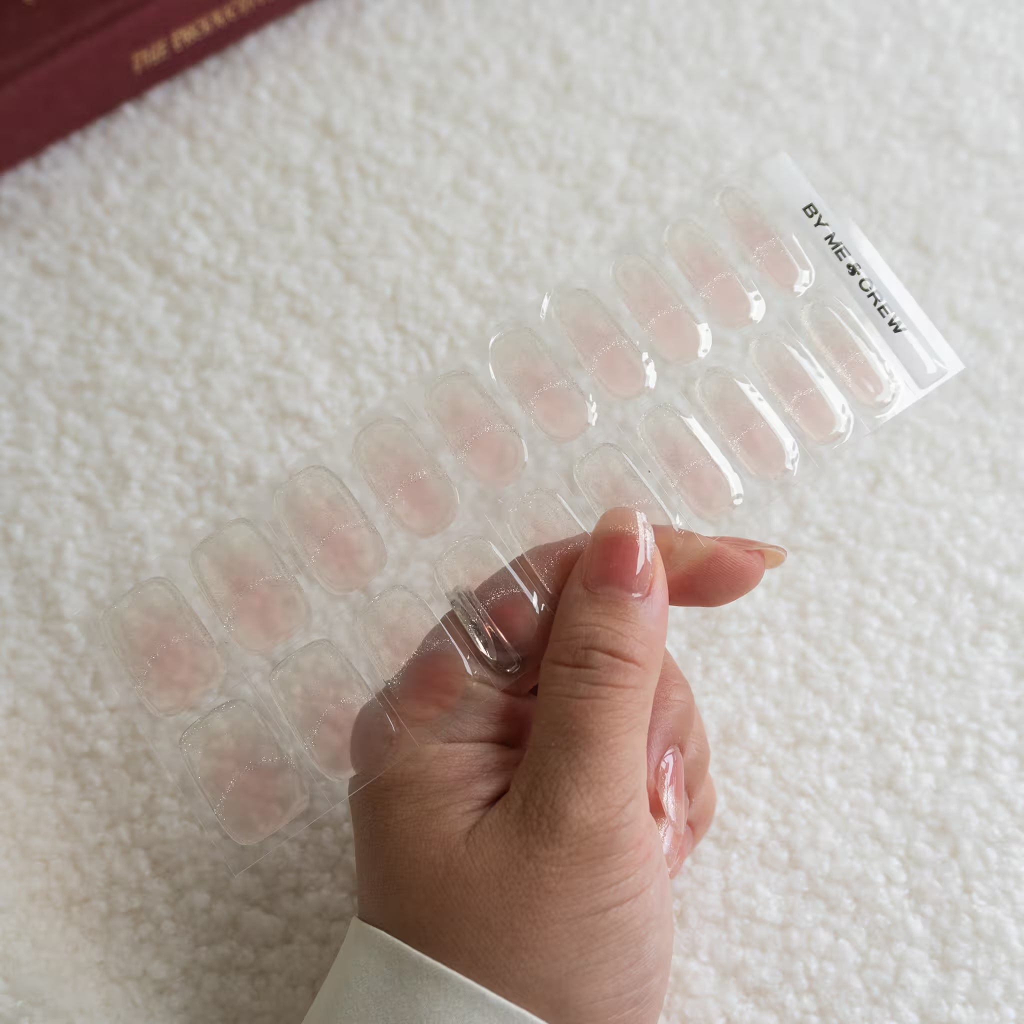 Silver Cat Eye DIY Semi Cured Gel Nail Stickers-3