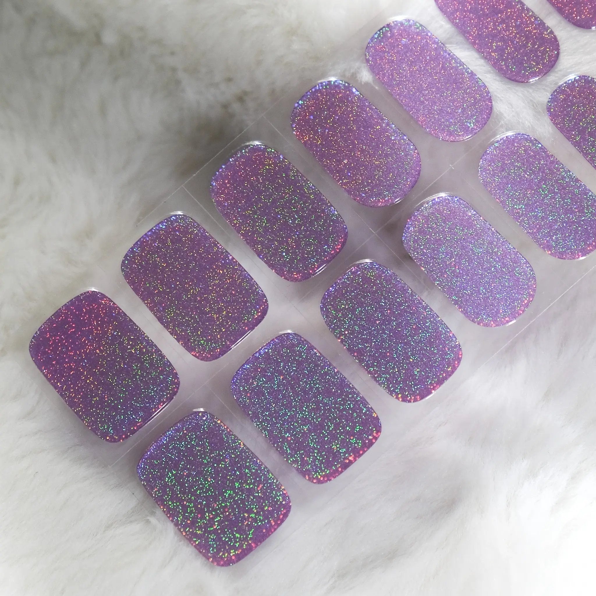 Holographic Berry Semicured DIY Gel Nail Stickers Kit