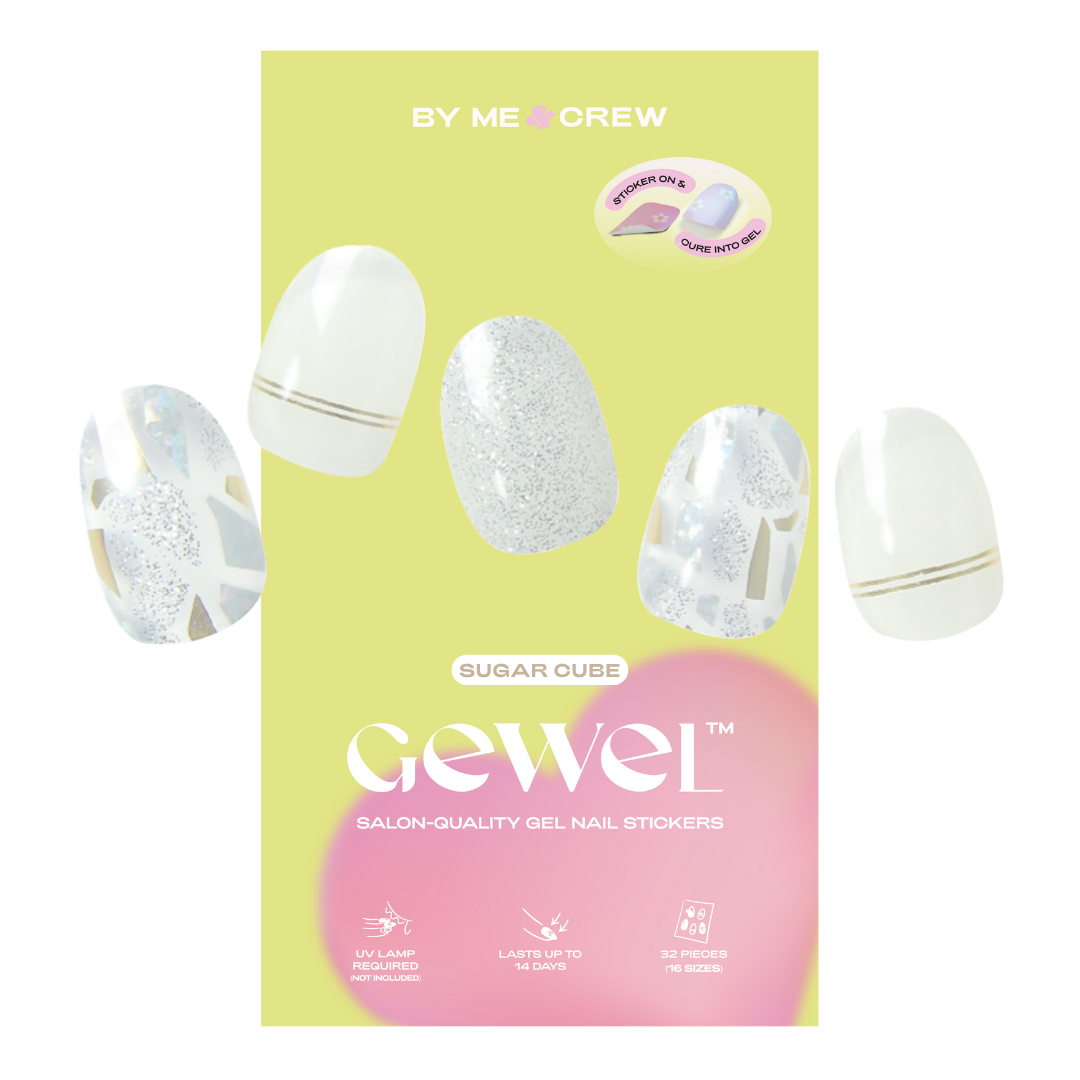 Sugar Cube DIY Semi Cured Gel Nail Stickers (32pcs)