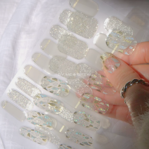 Sugar Cube DIY Semi Cured Gel Nail Stickers (32pcs)
