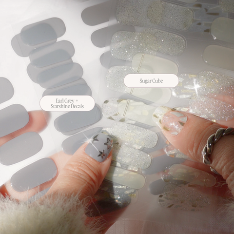 Sugar Cube DIY Semi Cured Gel Nail Stickers (32pcs)