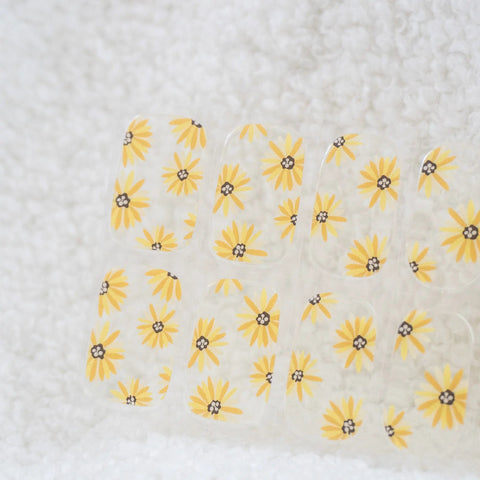 Sunflower Gewel Semicured Gel Nail Stickers Kit
