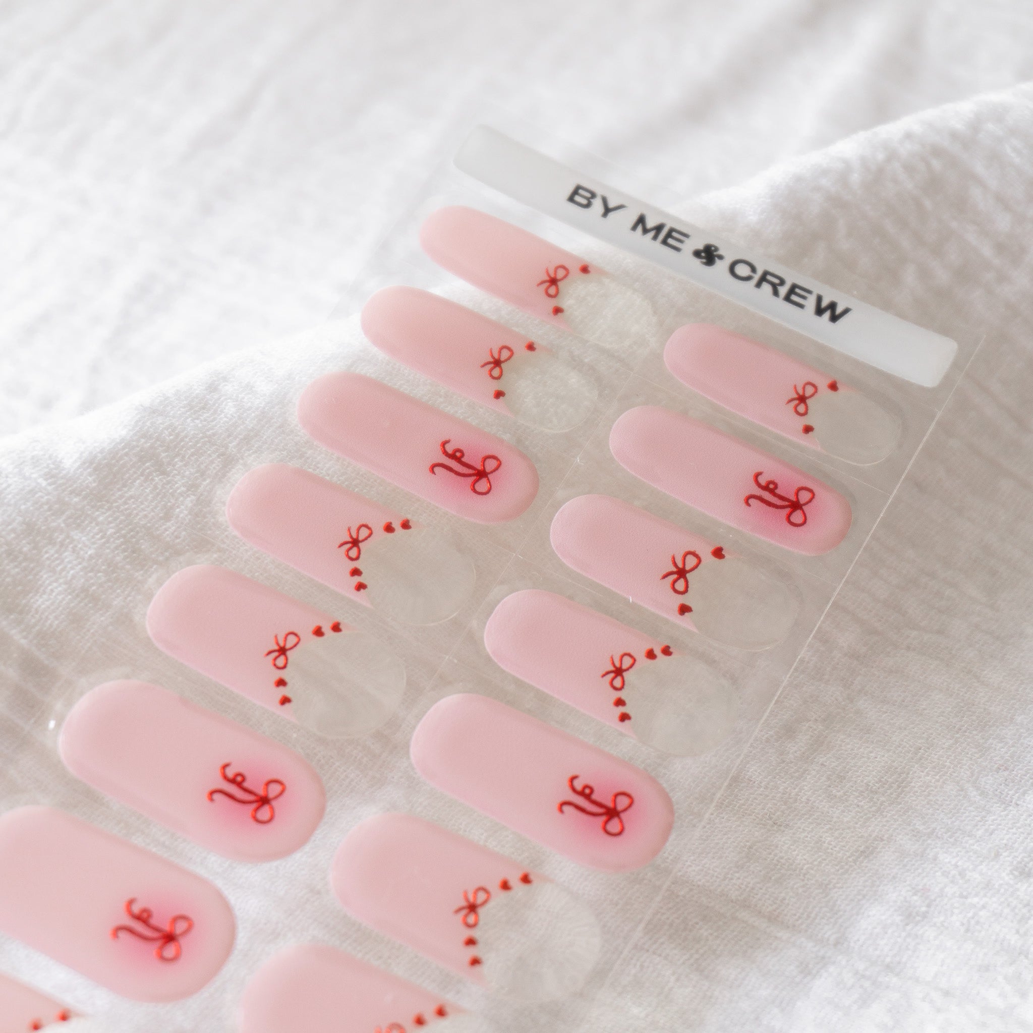 Tie The Knot (French Tip) DIY Semi Cured Gel Nail Stickers-3