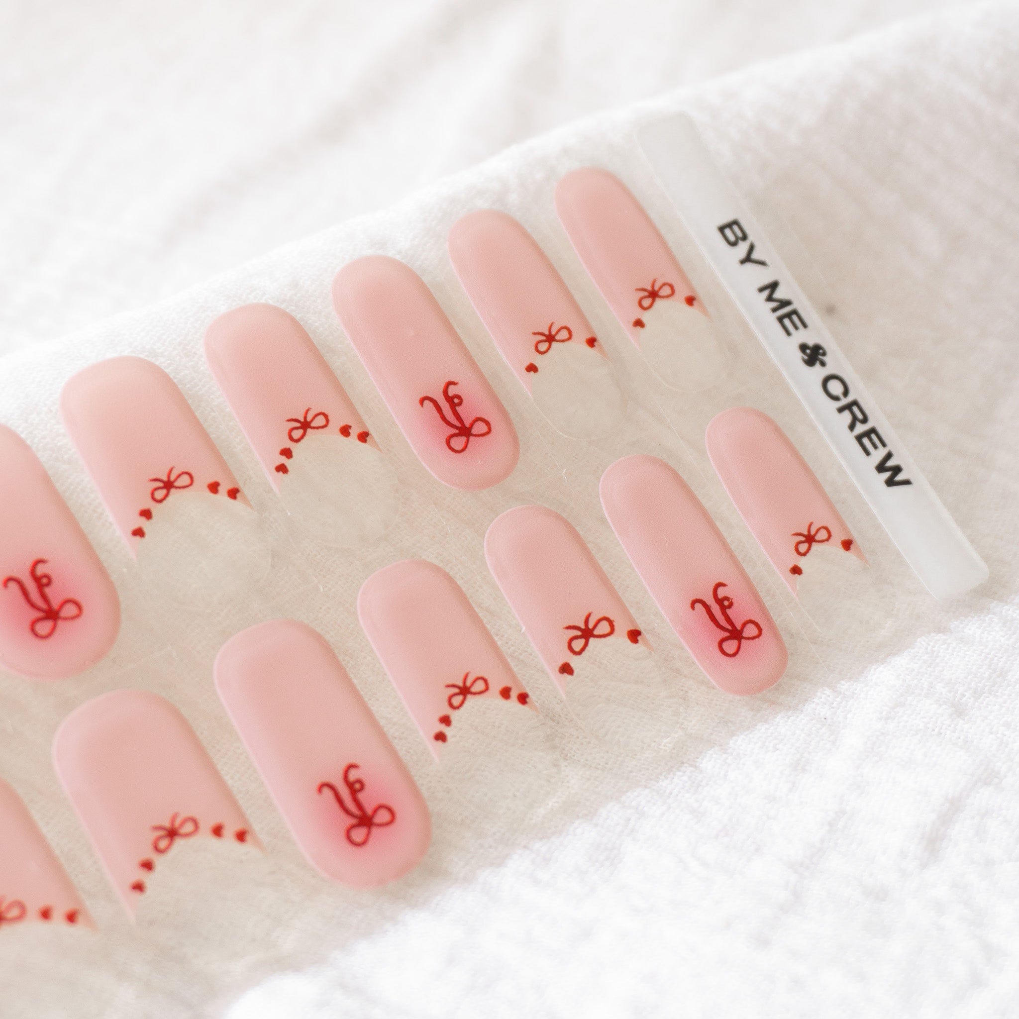 Tie The Knot (French Tip) DIY Semi Cured Gel Nail Stickers-4