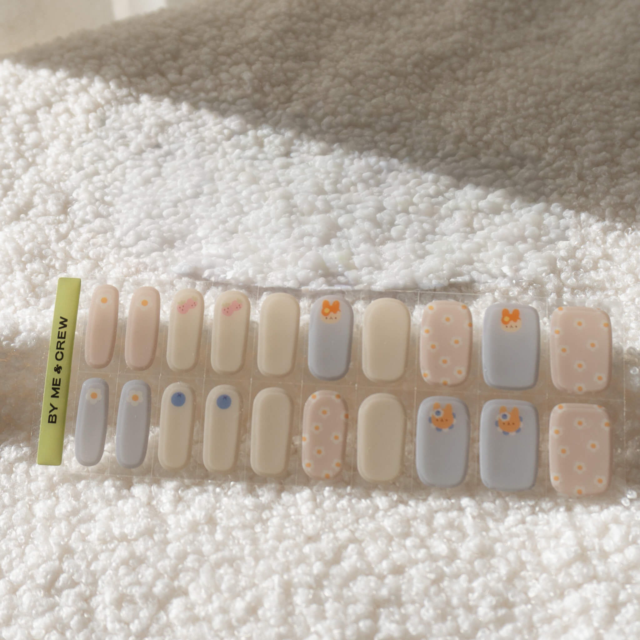 Uncomfy's Babushka Bunny DIY Semi Cured Gel Nail Stickers