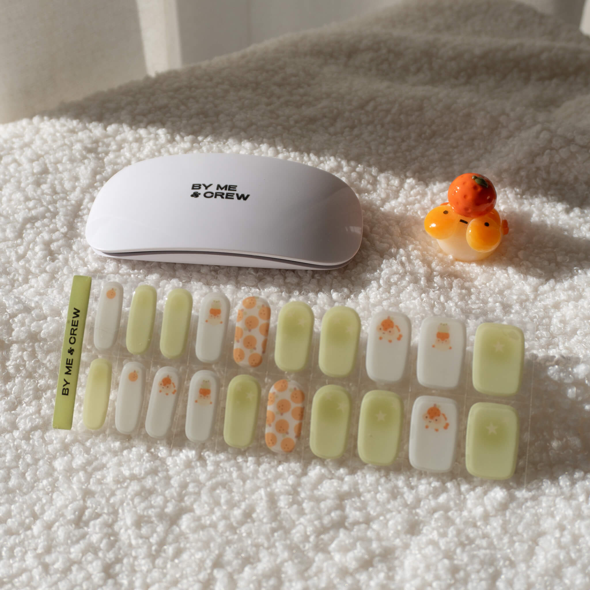 Uncomfy's Tangerine Maxine DIY Semi Cured Gel Nail Stickers