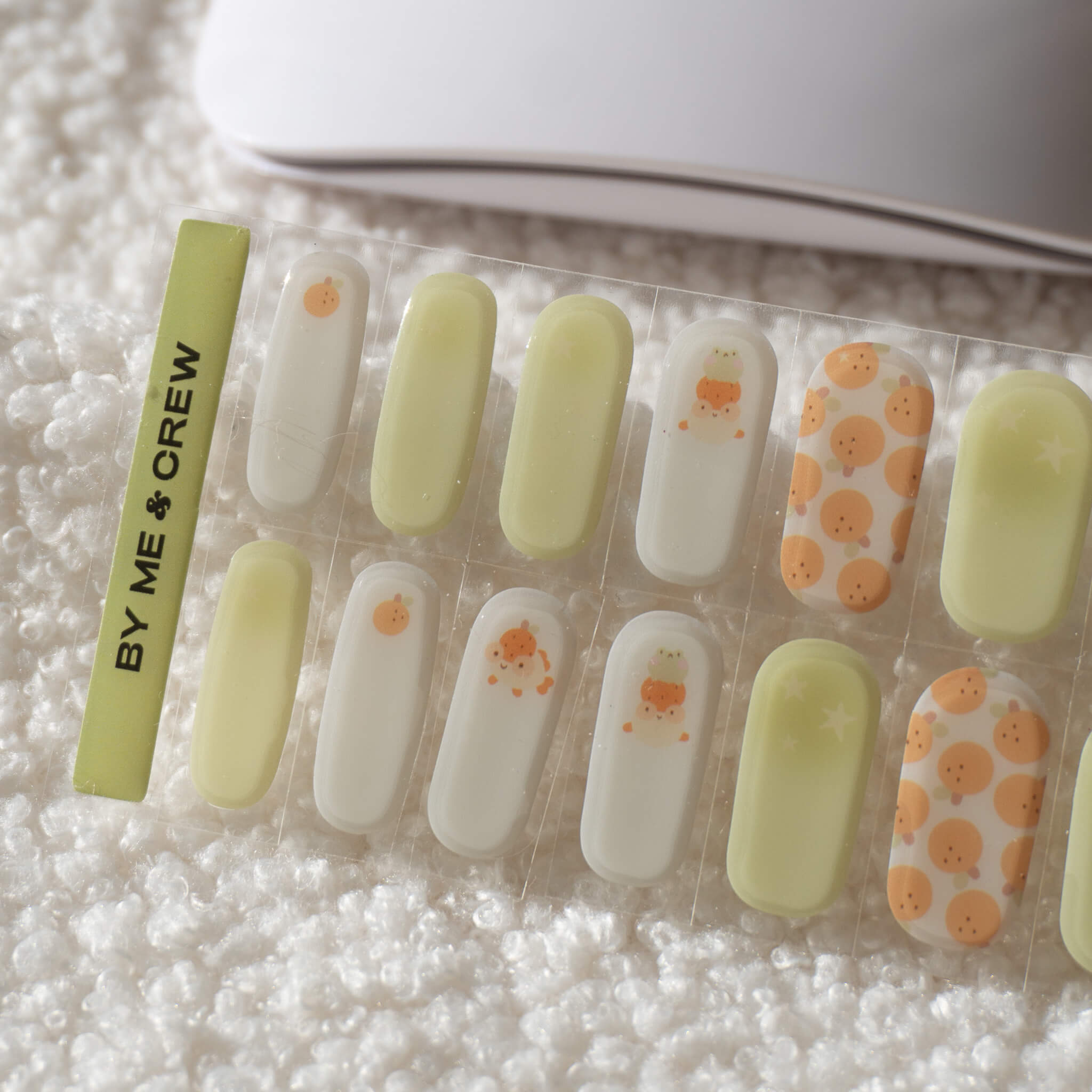 Uncomfy's Tangerine Maxine DIY Semi Cured Gel Nail Stickers