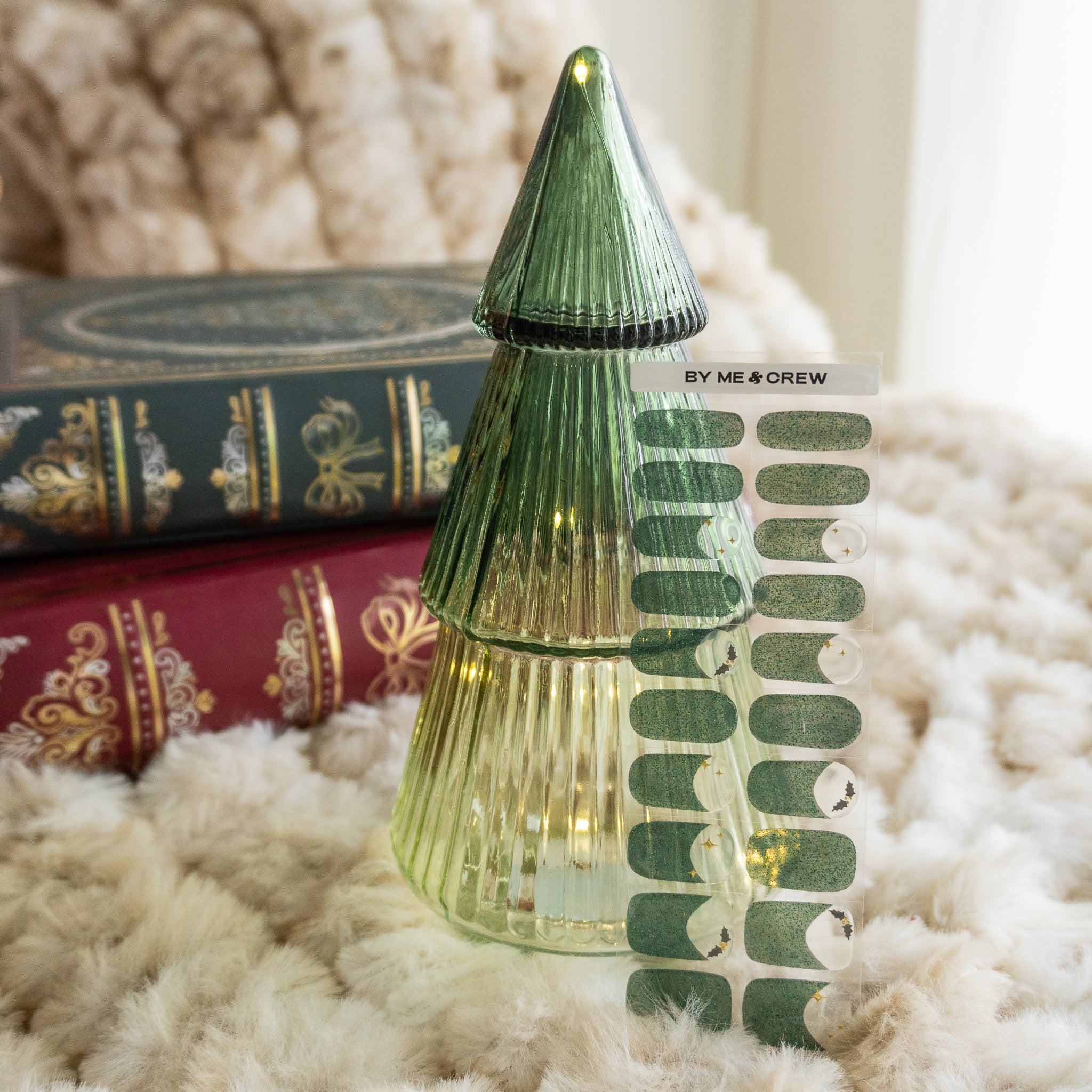 Under the Mistletoe DIY Semi Cured Gel Nail Stickers-10