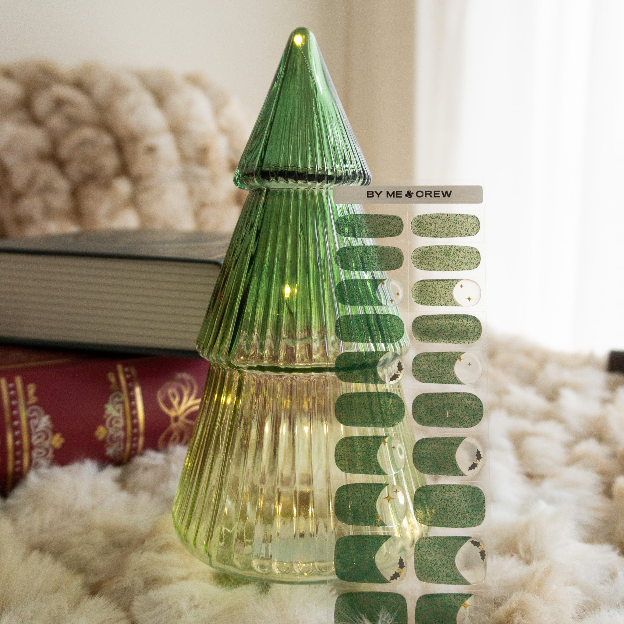 Under the Mistletoe DIY Semi Cured Gel Nail Stickers-9