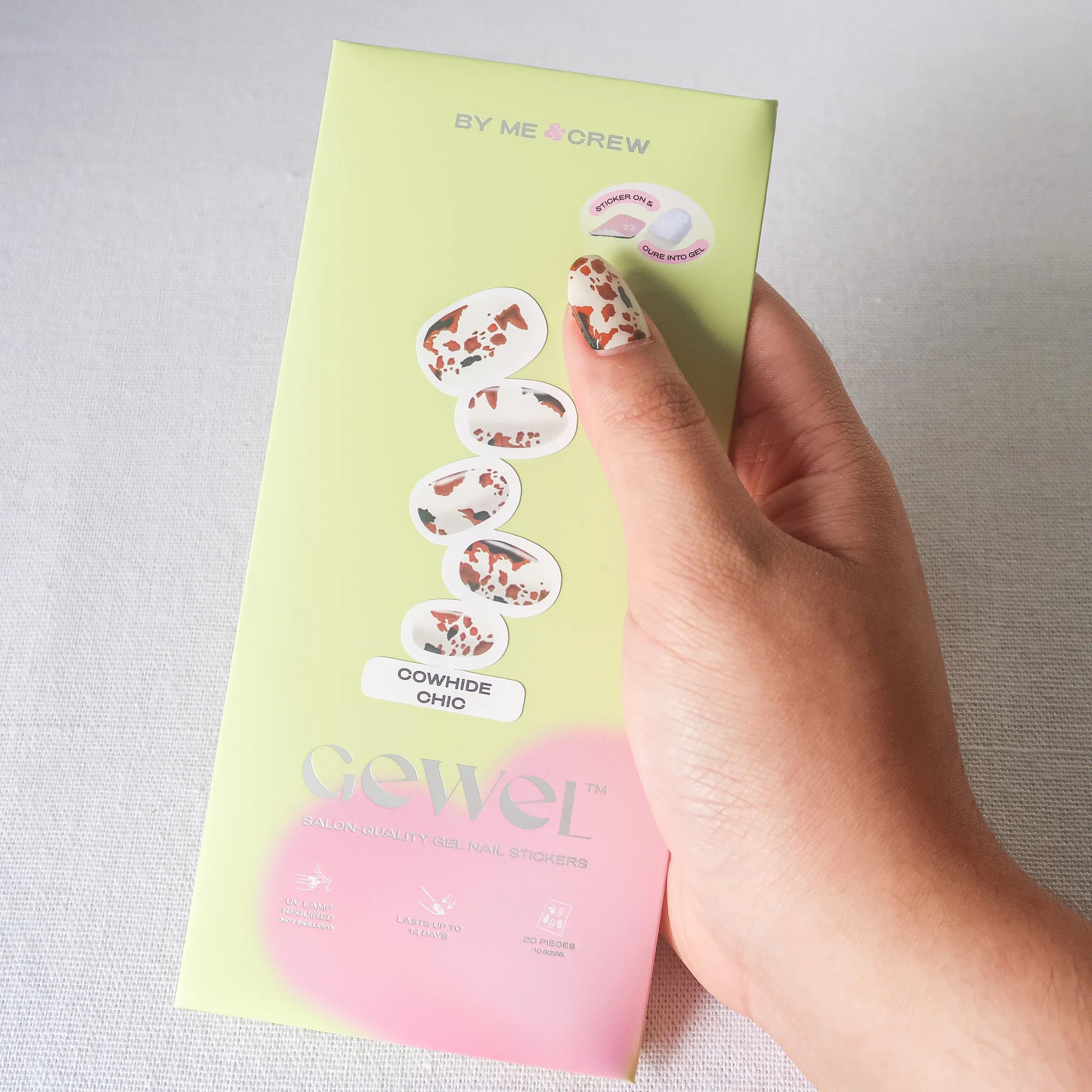 Cowhide Chio DIY Semi Cured Gel Nail Stickers