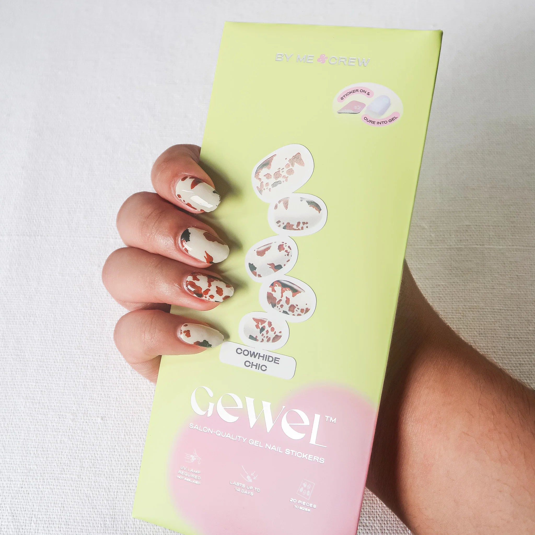 Cowhide Chio DIY Semi Cured Gel Nail Stickers