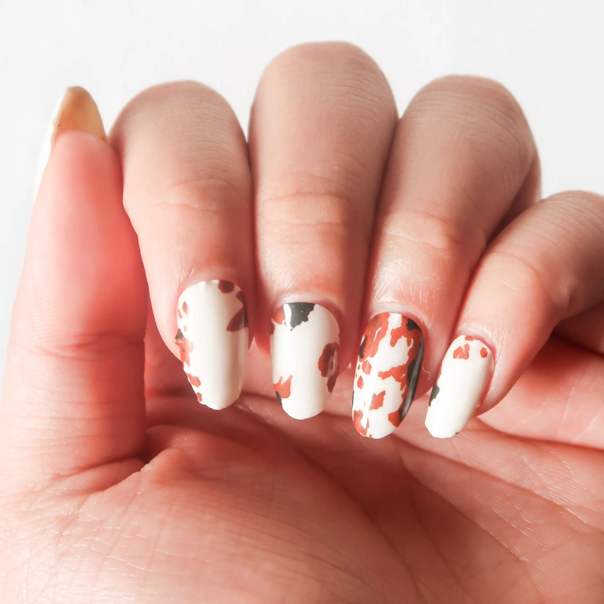 Cowhide Chio DIY Semi Cured Gel Nail Stickers