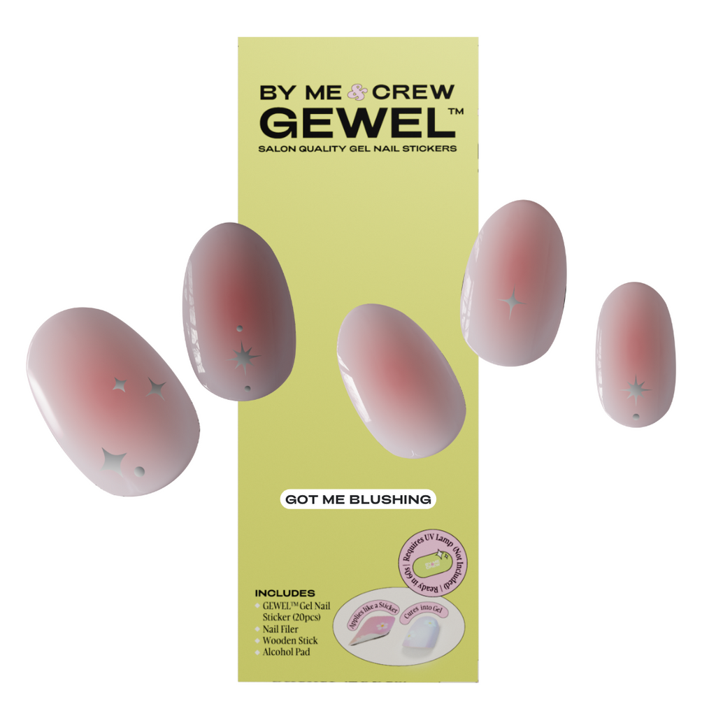 Got Me Blushing DIY Semicured Gel Nail Stickers Kit