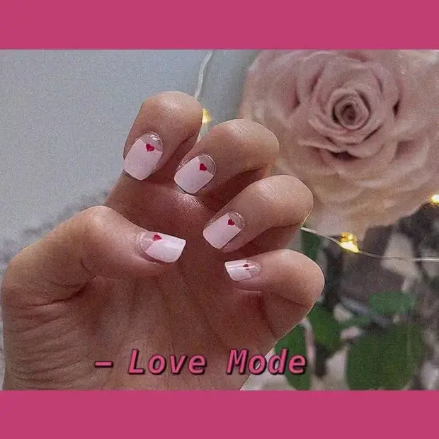 Be my Valentine DIY Semi Cured Gel Nail Stickers