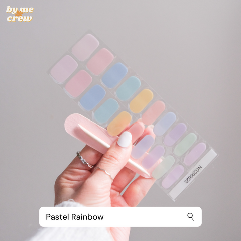 Rainbow L Designer Nail Stickers
