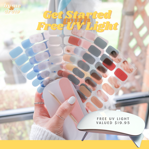 Get Started Pack (FREE UV Lamp + 2x Gel Nail Stickers )