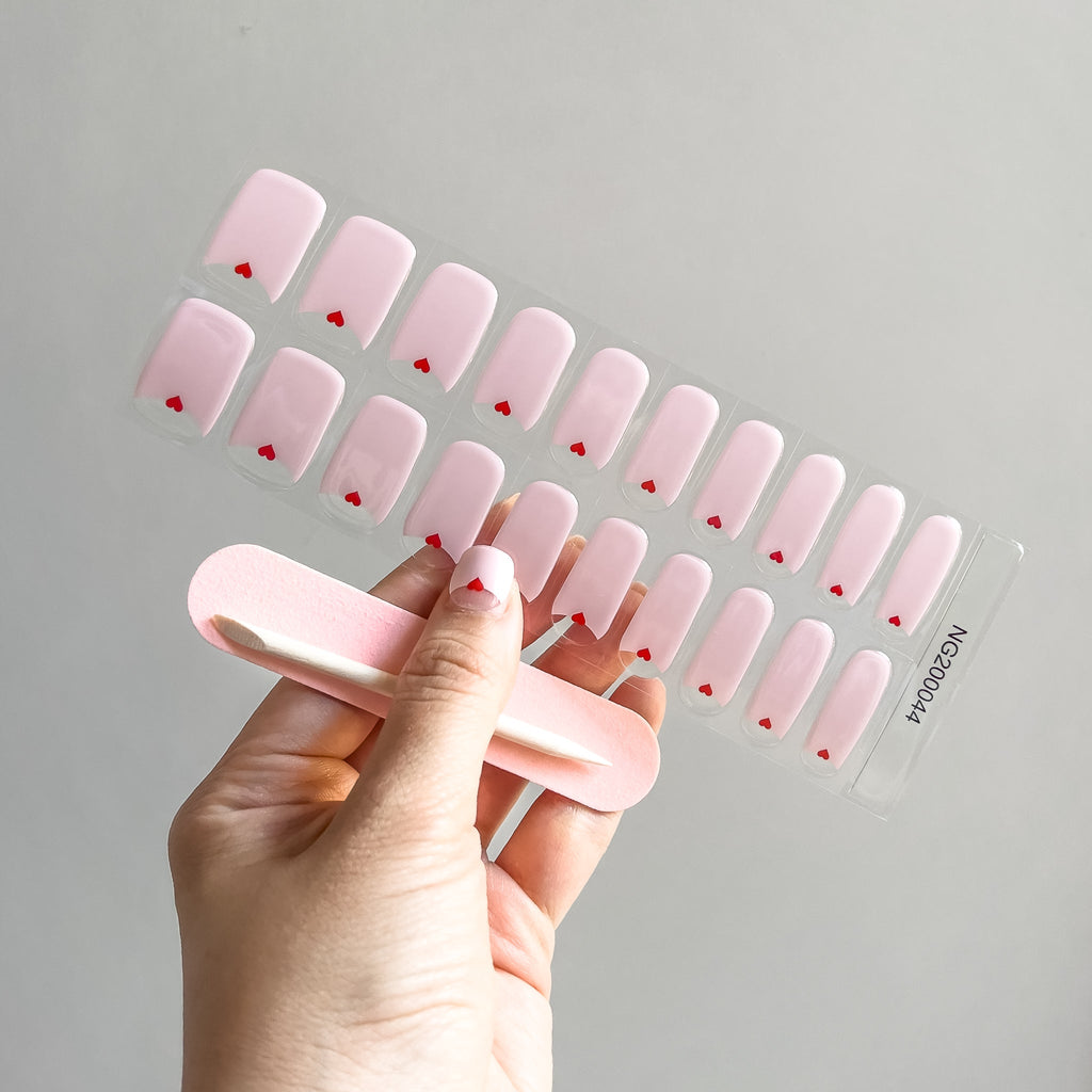 Be my Valentine Semicured Gel Nail Sticker Kit