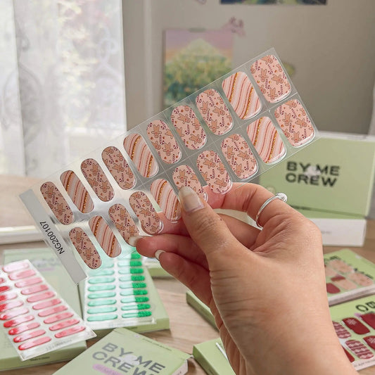 Gingerbread Woman DIY Semicured Gel Nail Stickers Kit ByMeAndCrew