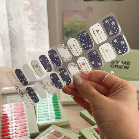 [XMAS] 'Night Before Xmas' DIY Semicured Gel Nail Stickers Kit